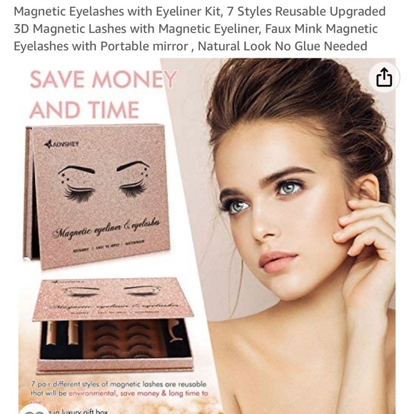 Magnetic False Eyelashes Set - Picture 3 of 8